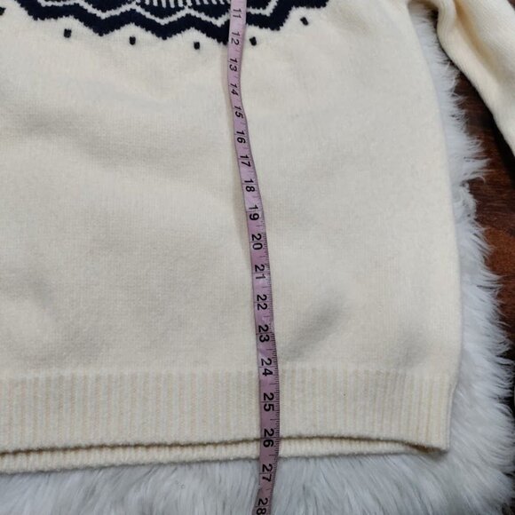 Rainy Studio Fair Island Super Thick Nordic Harajuku Print Sweater Medium NWOT - Picture 9 of 10